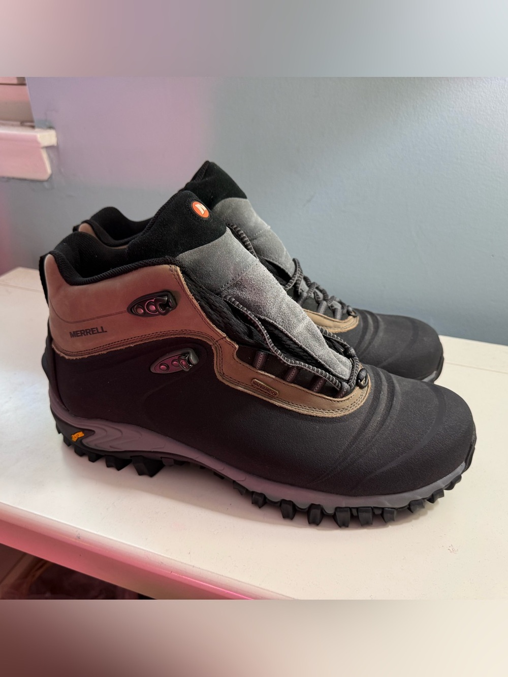 Merrell Black Thermo 6 Men's Waterproof Winter Trail Boots